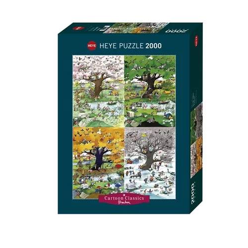 Heye Puzzle 2000 elementów - Cztery pory roku