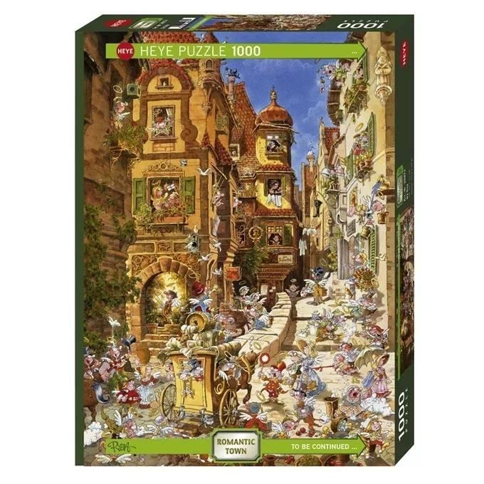 Puzzle 1000 elementów - Romantyczne miasto, dzień