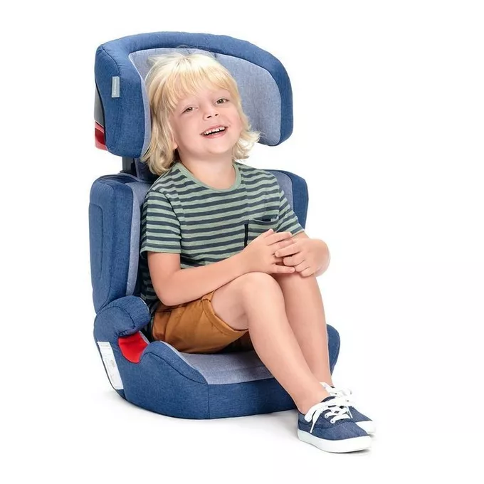 Fotelik Junior Fix Isofix czarny/szary