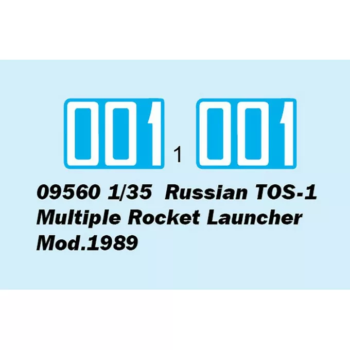 Model plastikowy rosyjski TOS-1 wieloprowadnicowa wyrzutnia rakietowa