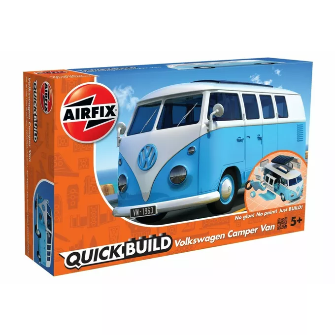 Airfix Model plastikowy Quickbuild VW Camper niebieski