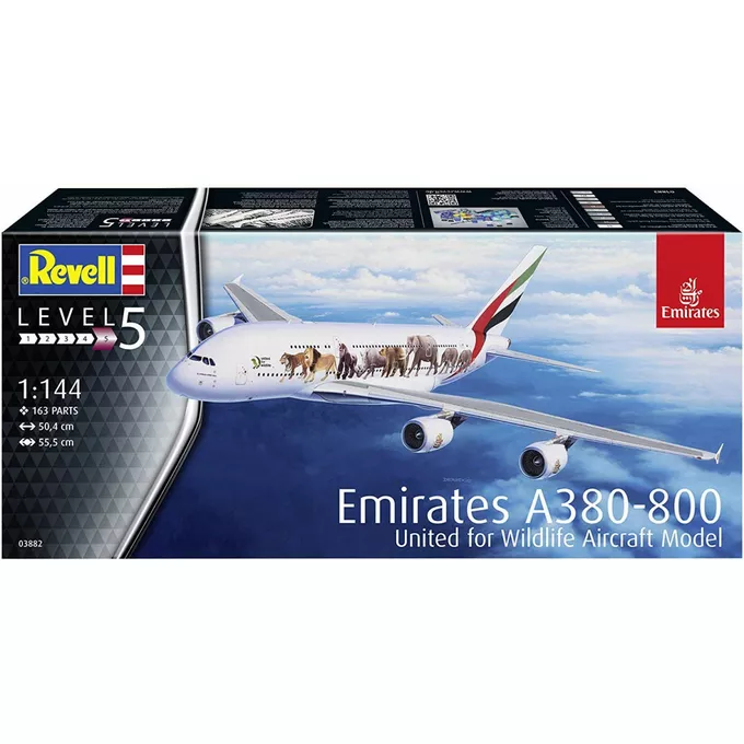 Model plastikowy Airbus A380-800 Emirates Wild Life