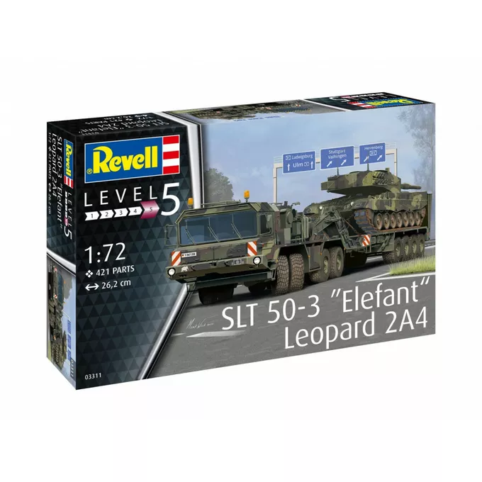 Model plastikowy SLT 50-3 Elefant + Leopard 2A4