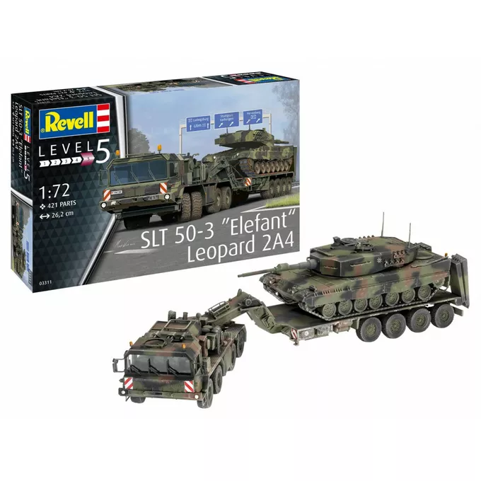 Model plastikowy SLT 50-3 Elefant + Leopard 2A4