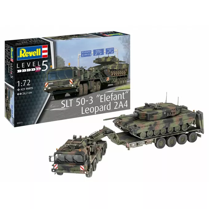 Revell Model plastikowy SLT 50-3 Elefant + Leopard 2A4