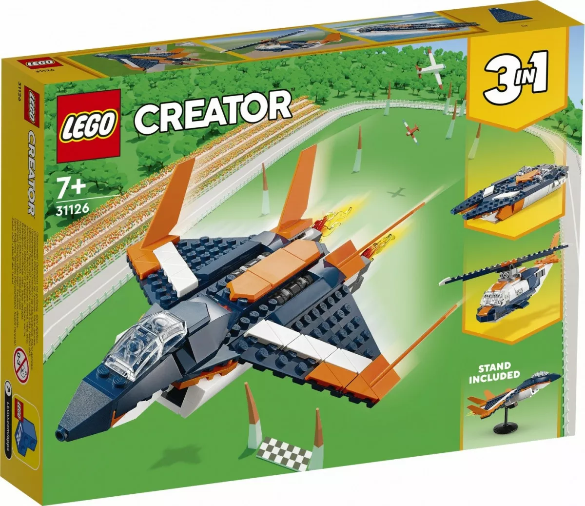 LEGO Klocki Creator 31126 Odrzutowiec naddźwiękowy 3 w 1
