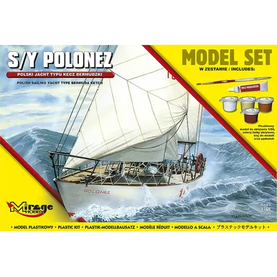 Mirage Model plastikowy Polski Jacht Typu Kecz Bermudzki 1/50