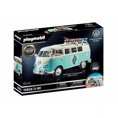 Playmobil Zestaw figurek VW 70826 Volkswagen T1 Camping Bus - Edycja specjalna