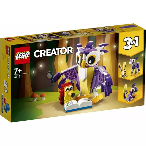 LEGO Klocki Creator 31125 Fantastyczne leśne stworzenia