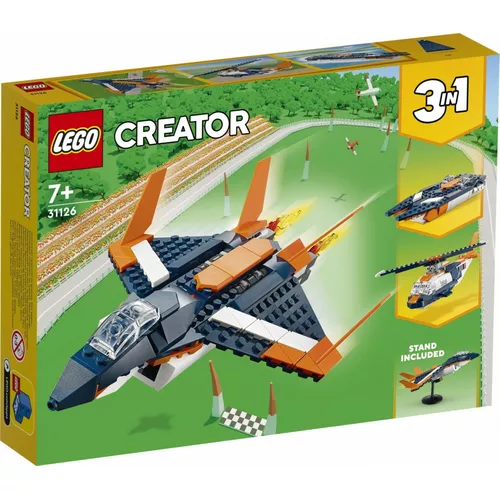 LEGO Klocki Creator 31126 Odrzutowiec naddźwiękowy 3 w 1
