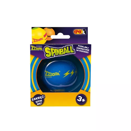 Epee Piłka Spinball Zakręcona zabawa niebieski z żółtym Piorun