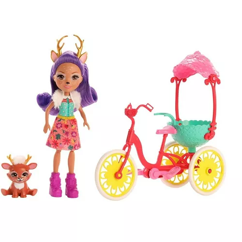 Mattel Lalka Enchantimals + Pojazd