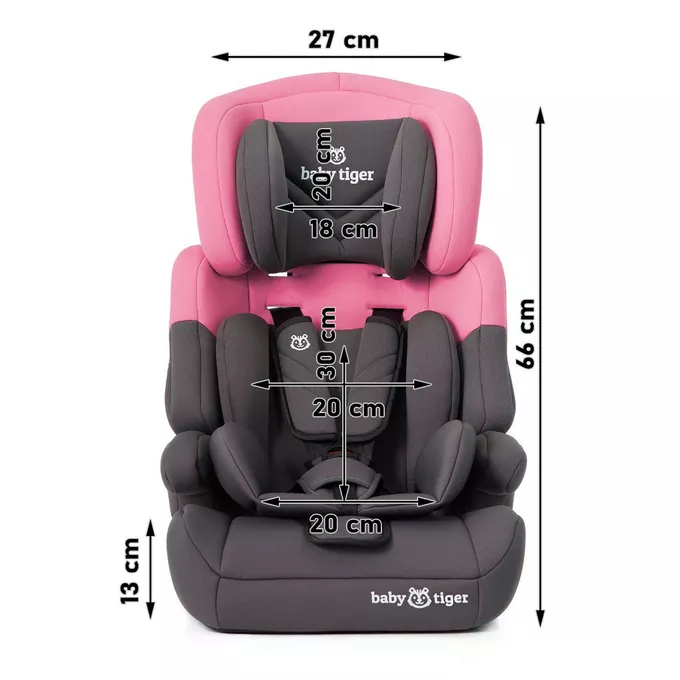 Fotelik samochodowy 9-36kg Mali Pink