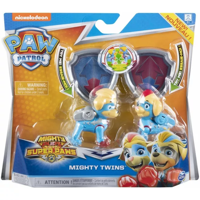 Spin Master Figurki Mighty Pups Świecące bliźniaki Psi Patrol