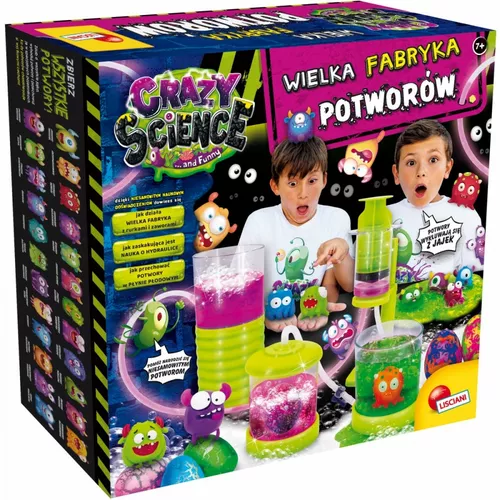 Lisciani Zestaw edukacyjny Crazy Science Wielka fabryka potworów