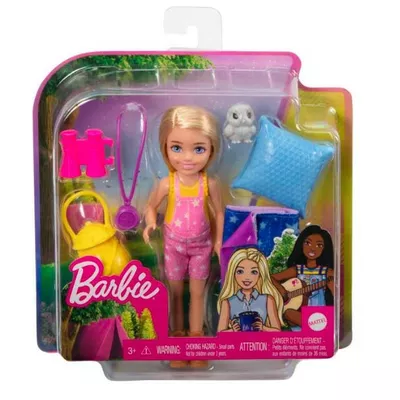 Mattel Zestaw Barbie Kemping Chelsea Lalka + śpiwór