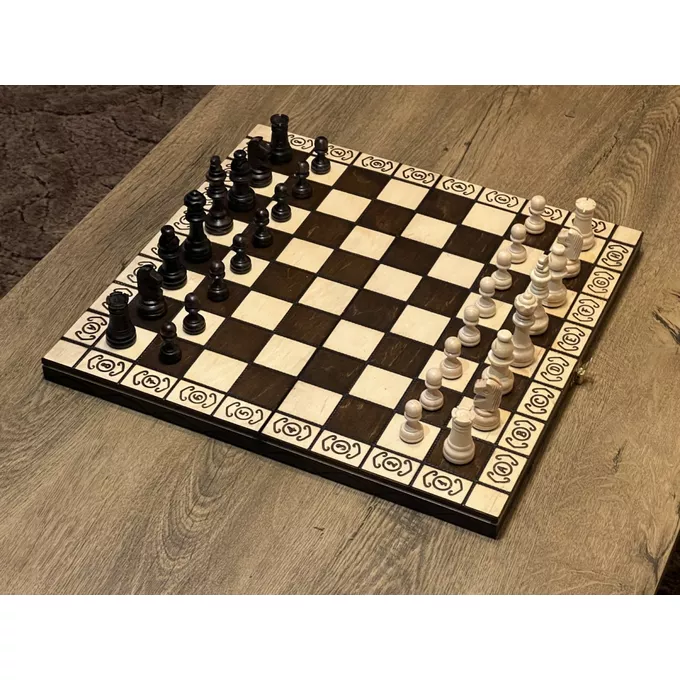 Filipek Szachy drewniane rycerskie