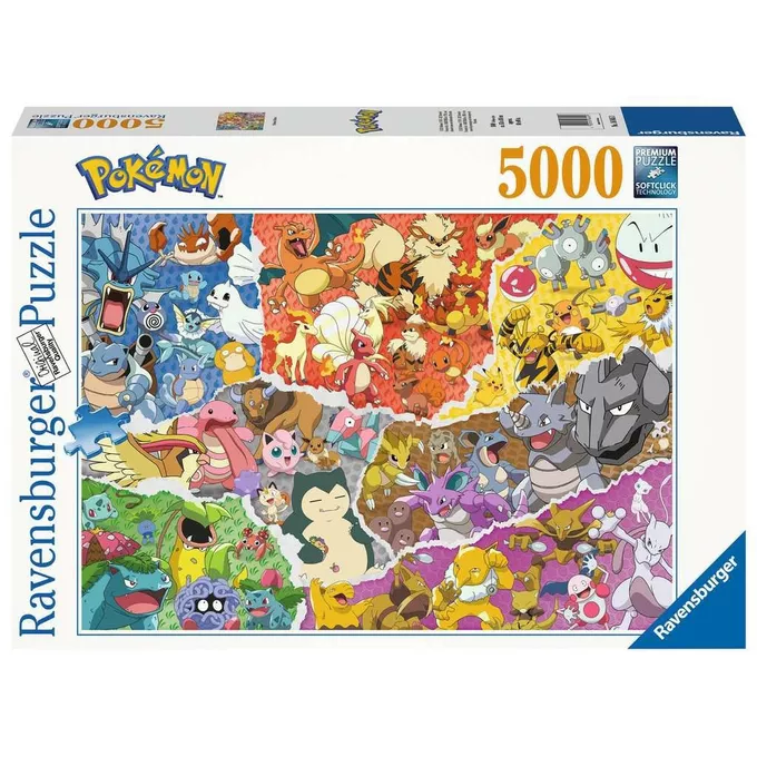 Puzzle 5000 elementów Pokemon