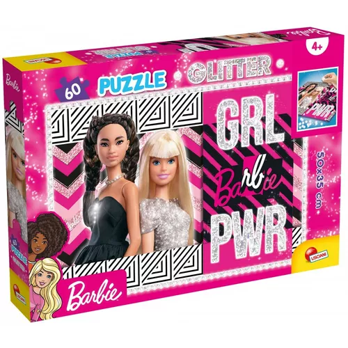Lisciani Puzzle Barbie glitter 60 elementów Drużyna