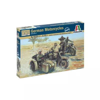 Italeri Model plastikowy WWII German Motorcycles