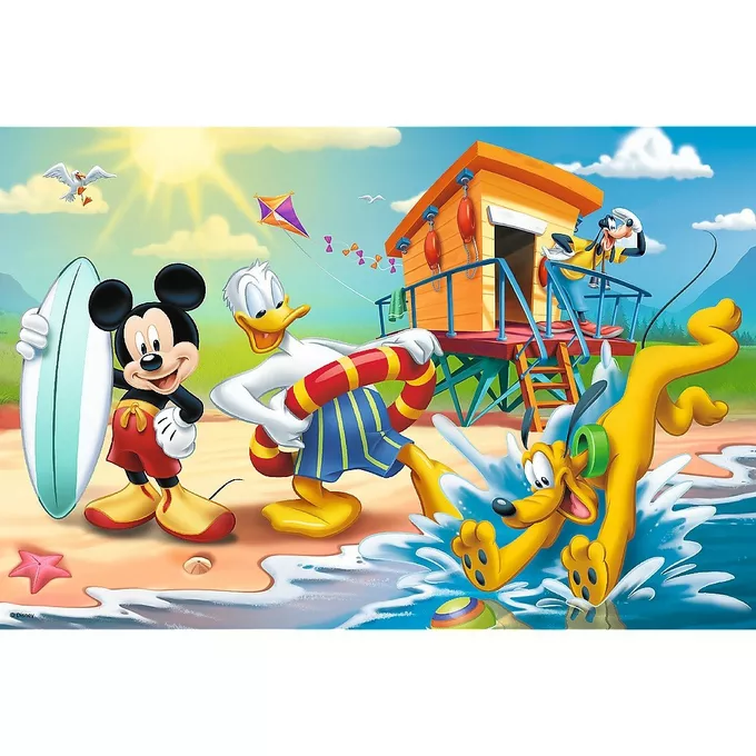 Puzzle 60 elementów Ciekawy dzień Myszka Miki