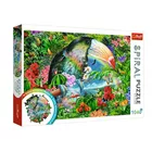 Trefl Puzzle Spiral  Tropikalne Zwierzęta