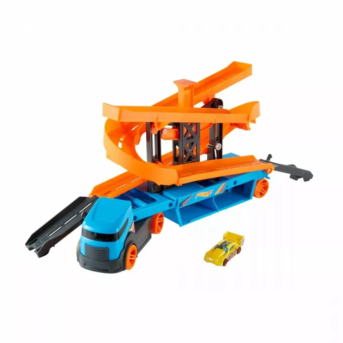Hot Wheels Pojazd Transporter Tory zjazdowe 2w1