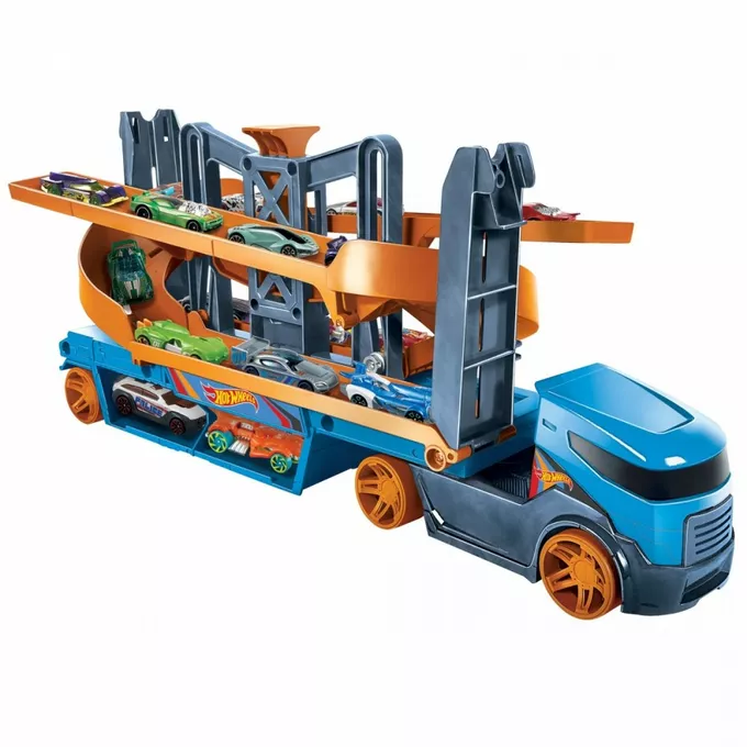 Hot Wheels Pojazd Transporter Tory zjazdowe 2w1