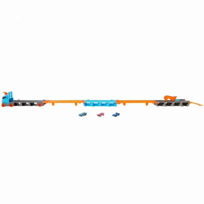 Hot Wheels Pojazd Transporter Wyścigowy 2w1