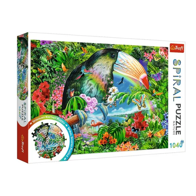 Trefl Puzzle Spiral  Tropikalne Zwierzęta