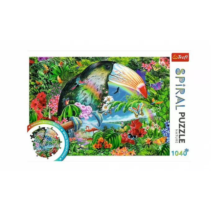 Trefl Puzzle Spiral  Tropikalne Zwierzęta