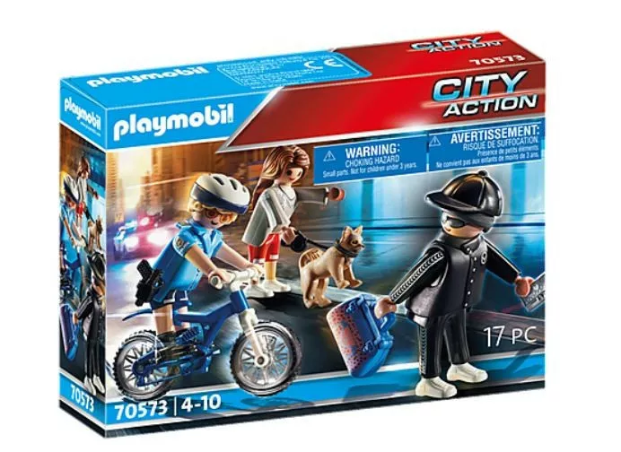 Playmobil Zestaw z figurkami City Action 70573 Policyjny rower