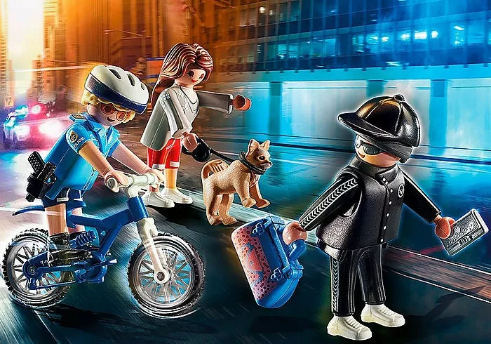 Playmobil Zestaw z figurkami City Action 70573 Policyjny rower