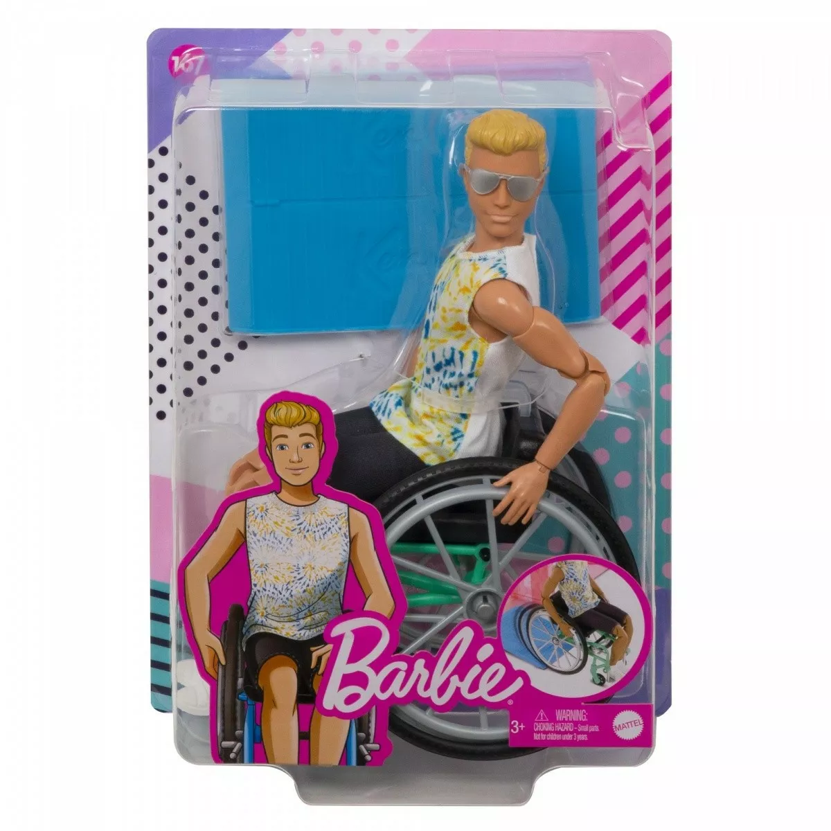 Mattel Lalka Barbie Ken na wózku