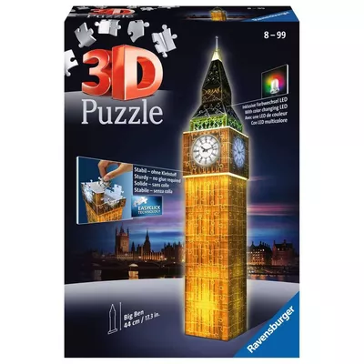 Puzzle 216 elementów 3D Big Ben Nocą