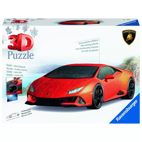 Ravensburger Polska Puzzle 108 elementów 3D Lamborghini Huracan Evo