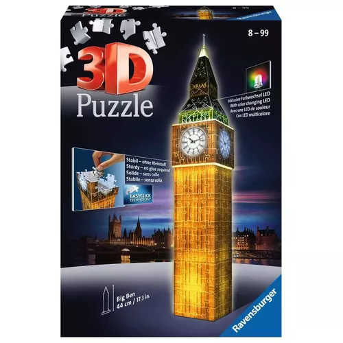 Ravensburger Polska Puzzle 216 elementów 3D Big Ben Nocą