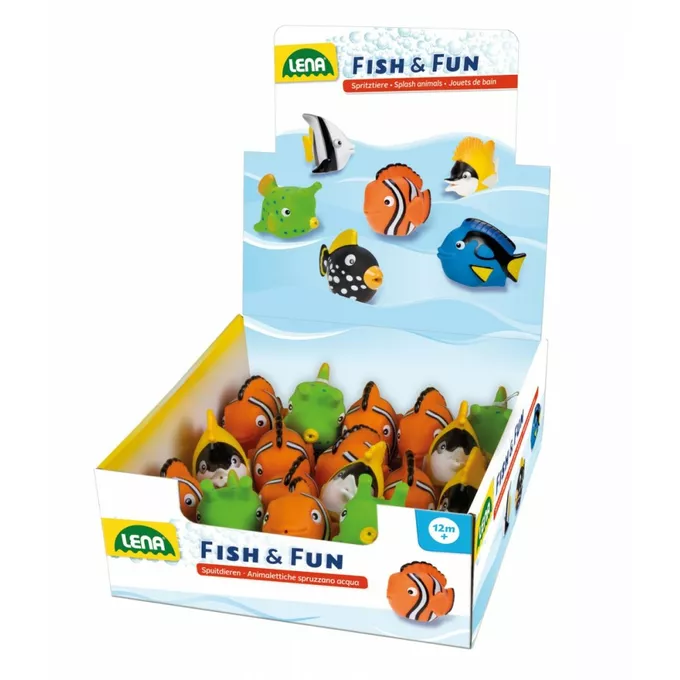Lena Rybka do kąpieli 6 rodzajów Display 18 sztuk