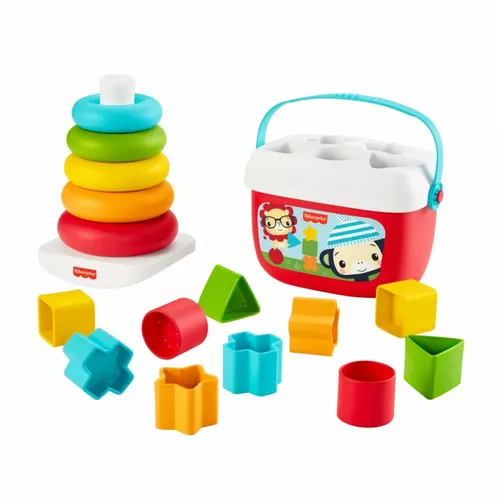 Fisher Price Piramidka i klocki Eko Zestaw prezentowy