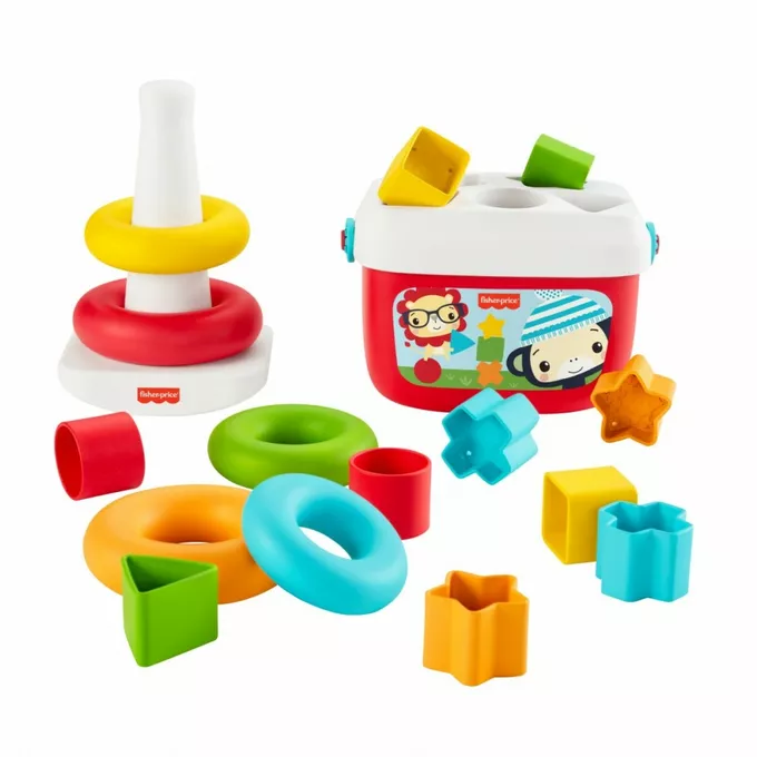 Fisher Price Piramidka i klocki Eko Zestaw prezentowy