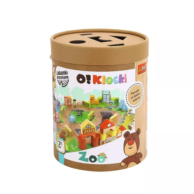 Klocki drewniane O!Klocki Zoo