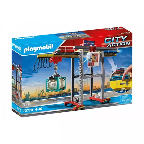 Playmobil Klocki City Action 70770 Suwnica z kontenerami