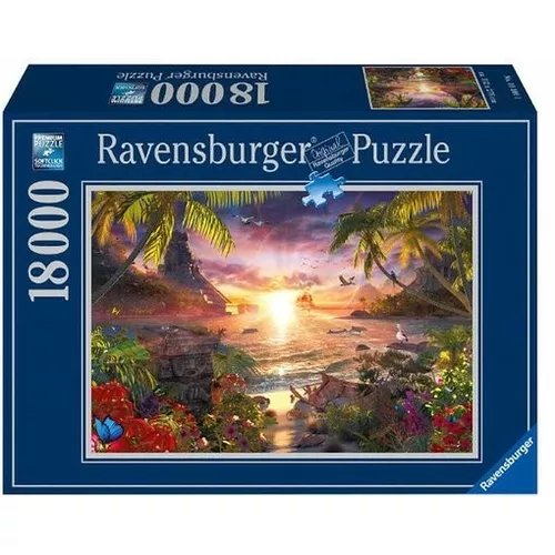 Ravensburger Polska Puzzle 18000 elementów Rajski zachód słońca