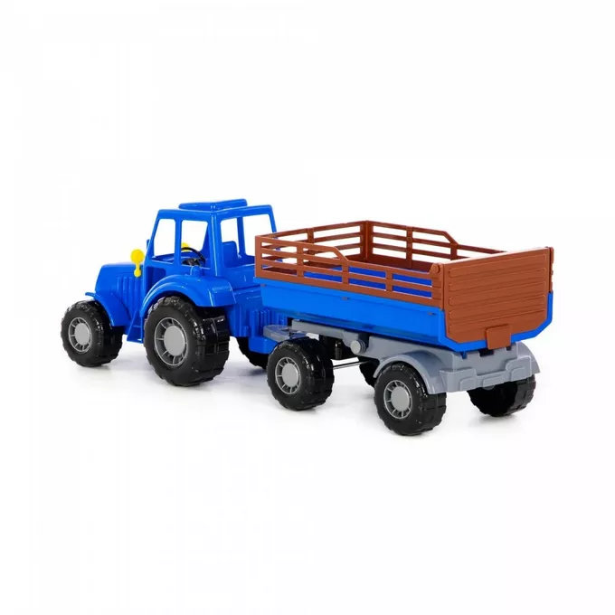 Traktor z przyczepą siatka