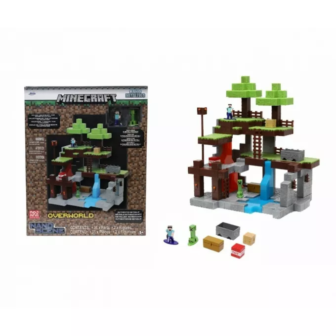 Zestaw figurek Jada Minecraft Nano Scene Overworld