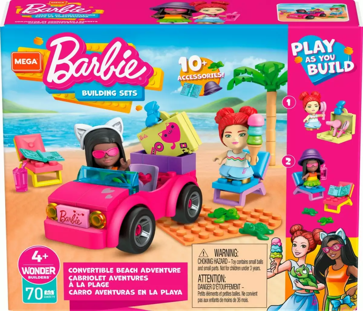 Mega Bloks Zestaw figurek Barbie Plażowanie w Malibu