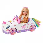 Lalka Barbie Autko + Lalka Chelsea Tęczowy zestaw