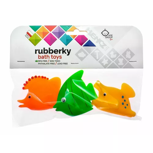Hencz Toys Zabawki do kąpieli Rybki Rubberky