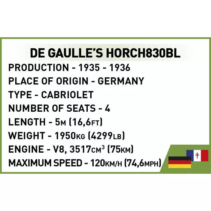 Klocki De Gaulles Horch830BL
