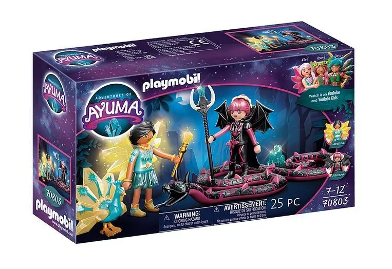 Playmobil Zestaw z figurkami Ayuma 70803 Crystal Fairy i Bat Fairy z tajemniczymi zwierzętami